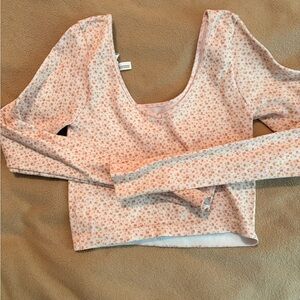 Aeropostale Pink Floral Crop Top